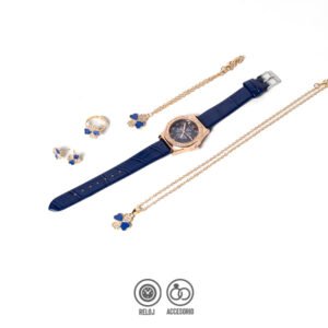 Set de Reloj de Mano con Bisutería para Mujer